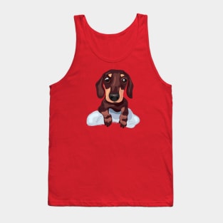 Cute Dachshund Puppy Dog Tank Top